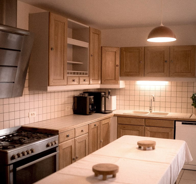 La cuisine de la Ferme du Veyre à Saint Bonnet en Champsaur