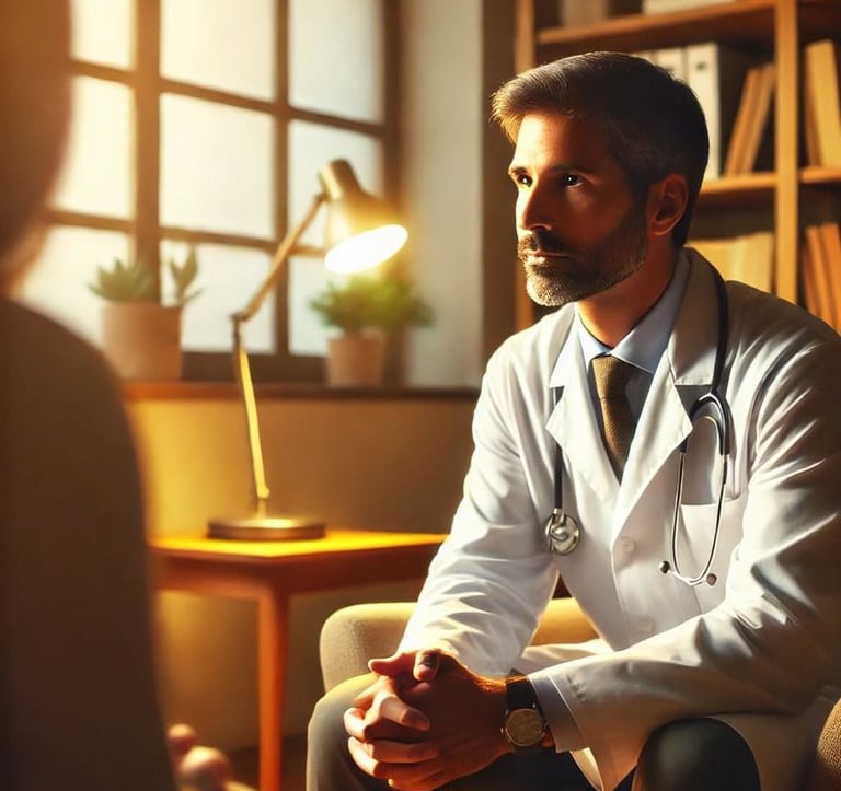 a man in a lab coat and a doctor's coat