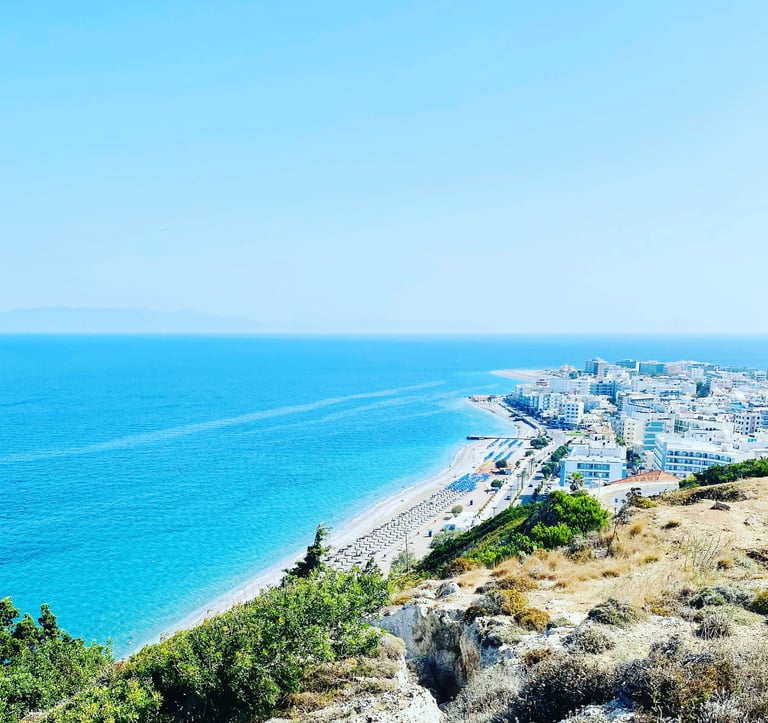 Monte Smith viewpoint in Rhodes Greece