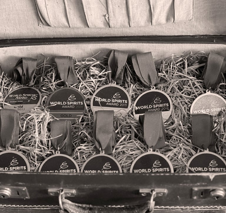 10 médailles d'or des world spirits award