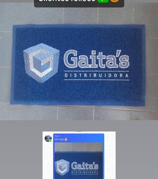 Felpudo personalizado con logo mayorista gaita