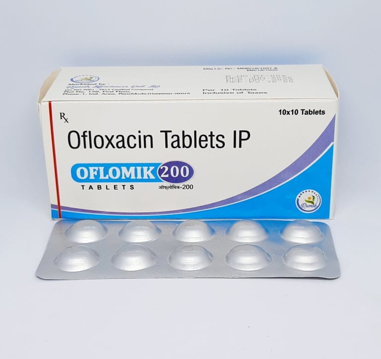 Oflomik-200 | Ofloxacin 200mg Tablet