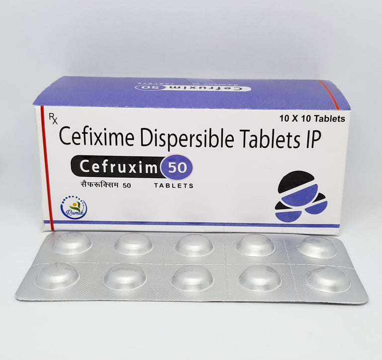 Cefruxim-50 | Cefixime 50mg Dispersible Tablet