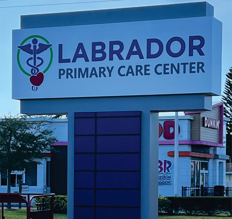 Pylon sign for family practice