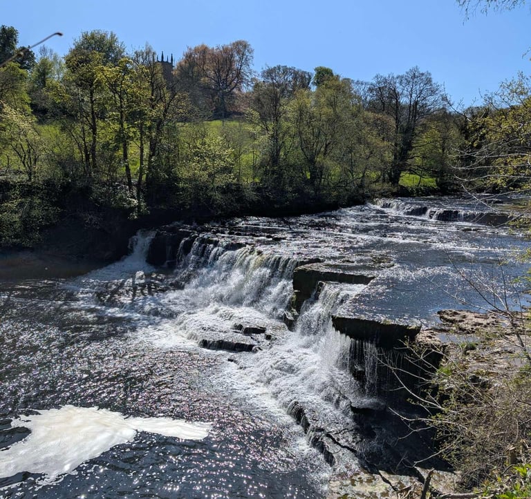 fast waterfalls in yorkshire dales