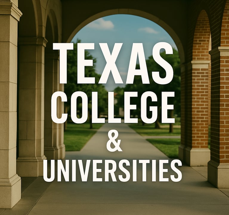 texas college and universities
