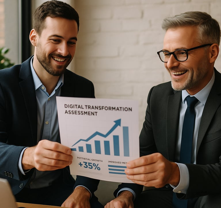 Entrega resultados evaluación gratuita transformación digital personalizada