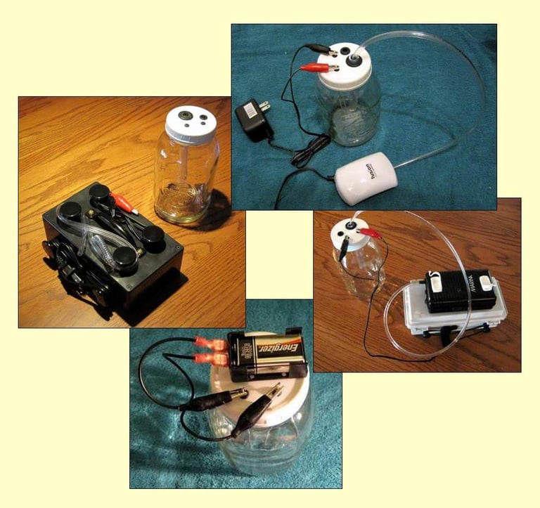 a collection of our small-particle colloidal silver kits