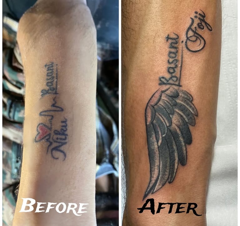 Cover up tattoo- TattooBaba - Best Tattoo Studio in Jaipur