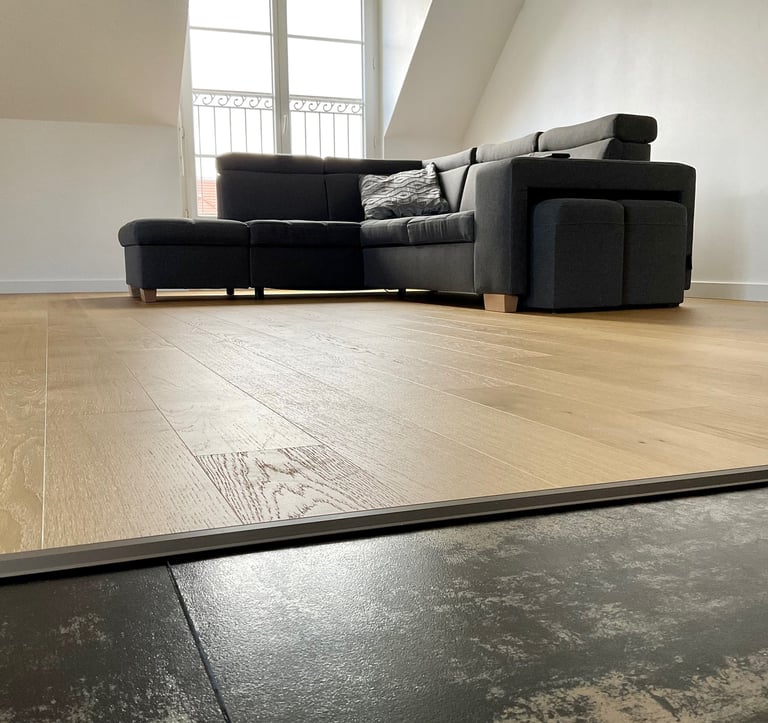 Travaux salon parquet, travaux peinture, Montévrain