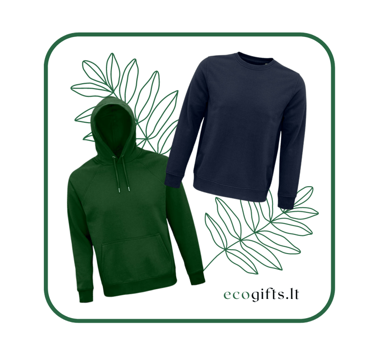 Tvarūs tekstilės gaminiai - džemperiai, marškinėliai, aksesuarai | ecogifts.lt