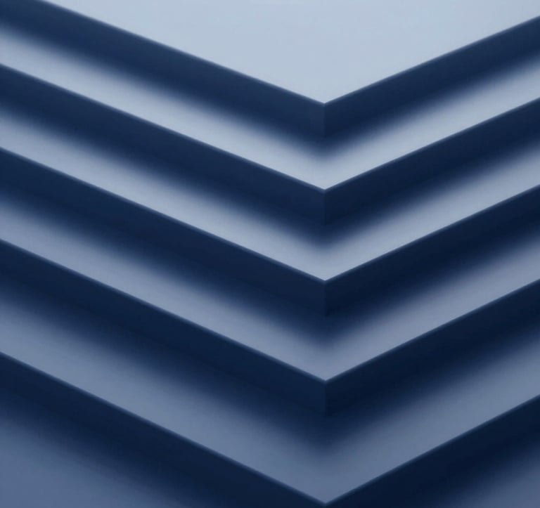 A conceptual, high-contrast image showing structured geometric layers and deep shadows, representing the depth of organizational systems. The color palette incorporates #0F1D2C and #2B4E6B to convey a sense of analytical depth and professional stability.