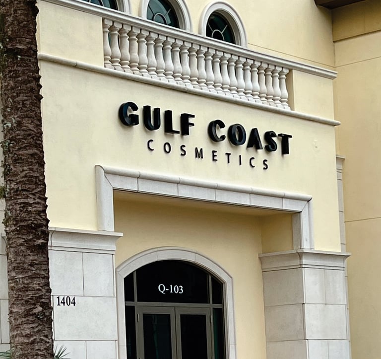 Fabricated letters for store front