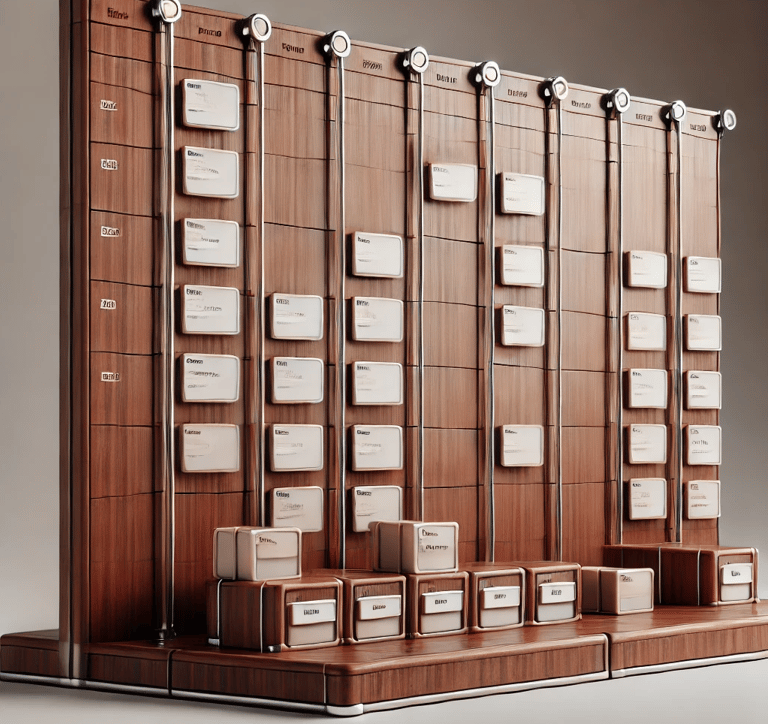 A high-end Kanban board representing expert execution through planning and workflow management.