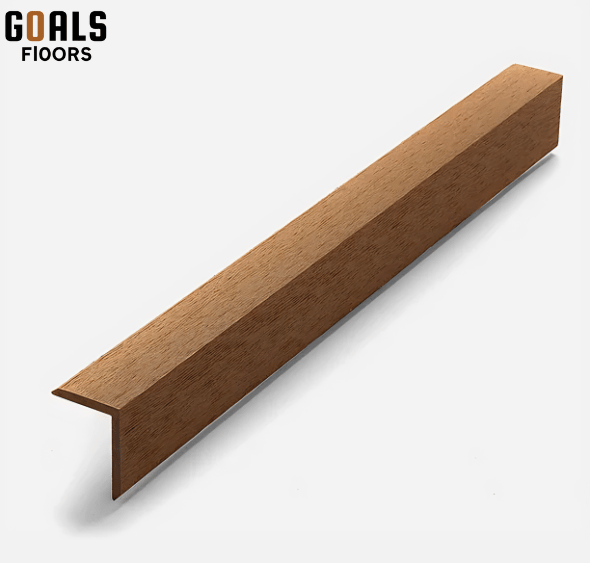 wpc exterior louver corner profile teak color