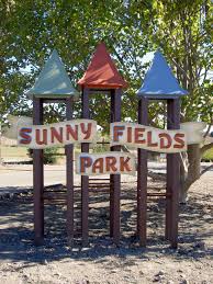 Sunny Fields Park in Solvang, California with playground equipment, a family-friendly park for kids
