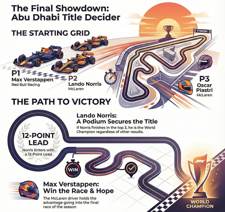F1 Abu Dhabi final race of the season - infographic