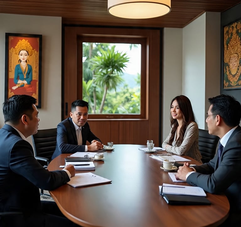 Fresh Leaf consulting with international investors in Bali property market