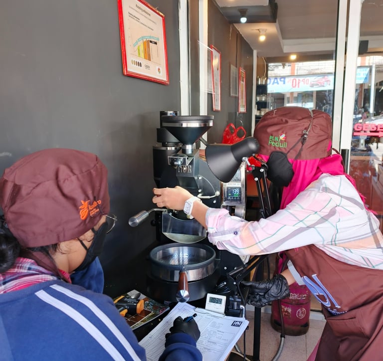 pelatihan sangrai kopi pontianak, pelatihan roaster pontianak, pelatihan sangrai kopi gratis, pelatihan roaster gratis