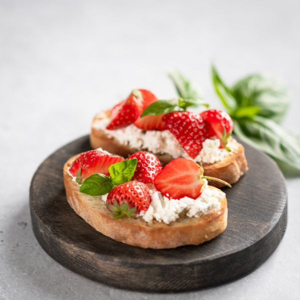 Strawberry Basil Bruschetta