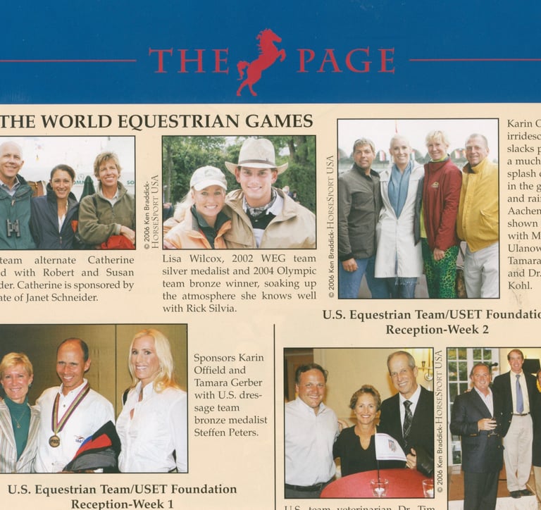 Rick Silvia & Lisa Wilcox, World Equestrian Games 2006 Aachen, Germany