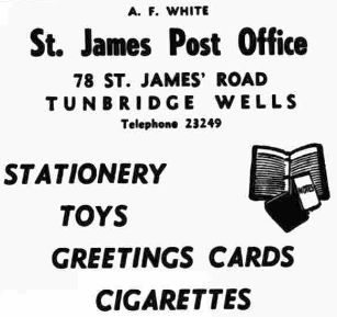  St James Post Office, 78 St James Road, Tunbridge Wells, Kent