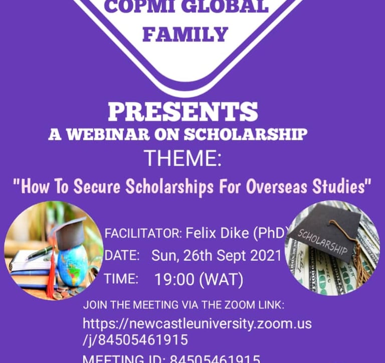 EARC Capacity Building project. Free Scholarship Webinar