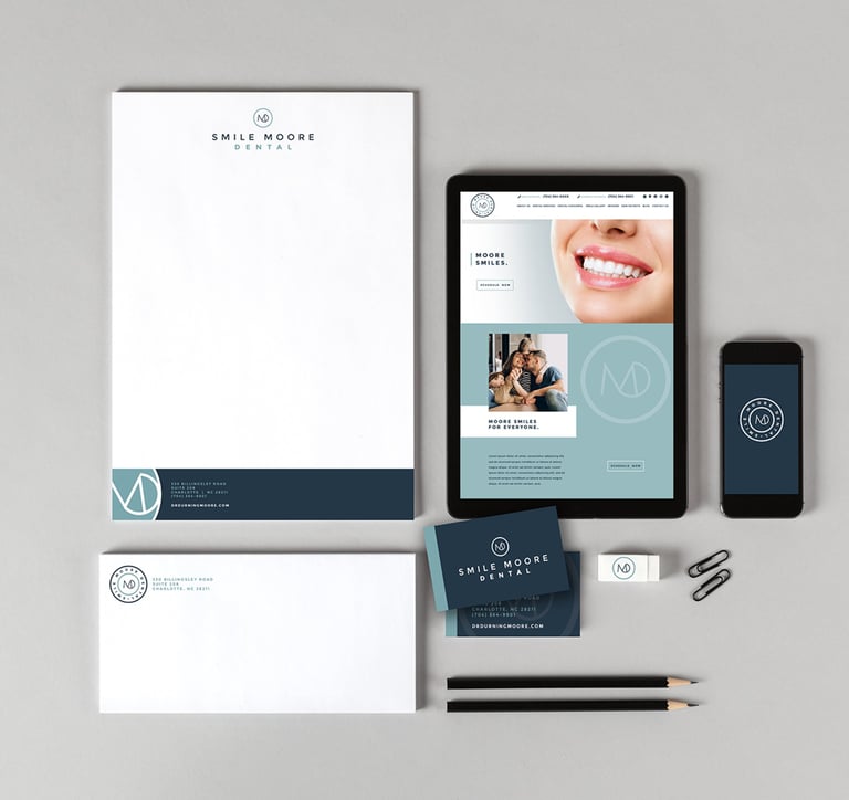 Smile Moore Dental Stationery