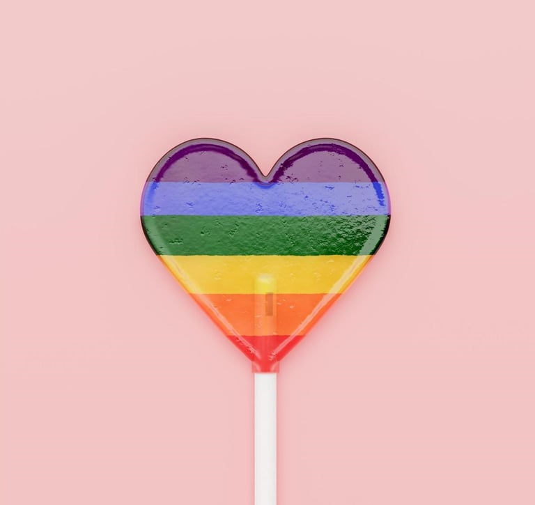 a rainbow - colored lollipoppop lollipoppop lollipop lo