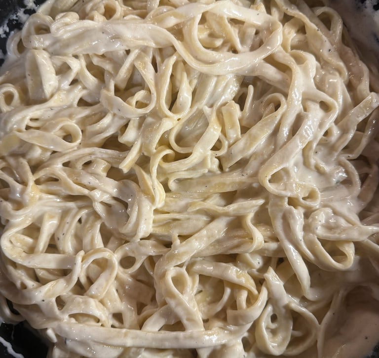Creamy fettucine