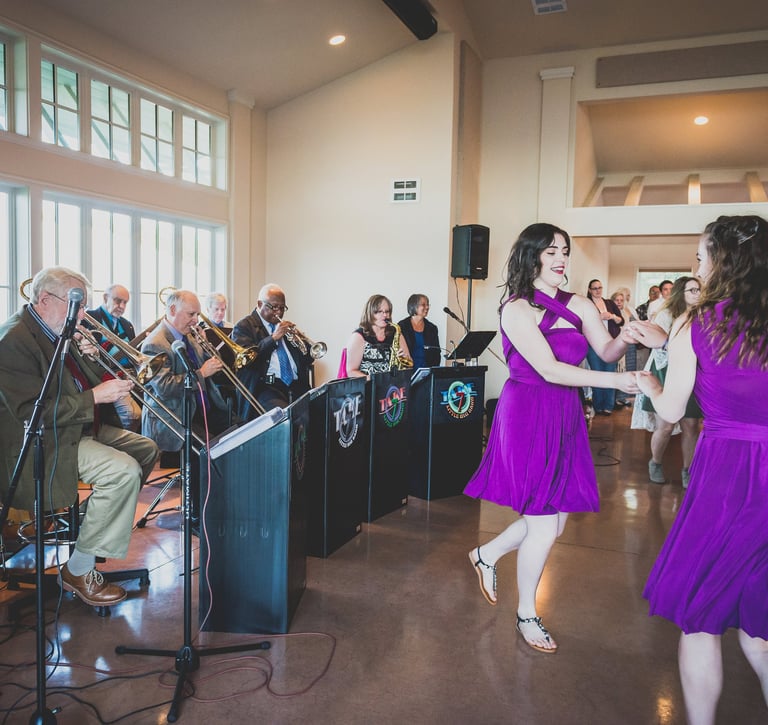 This wedding reception was thoroughly enjoyable by dancers AND musicians!