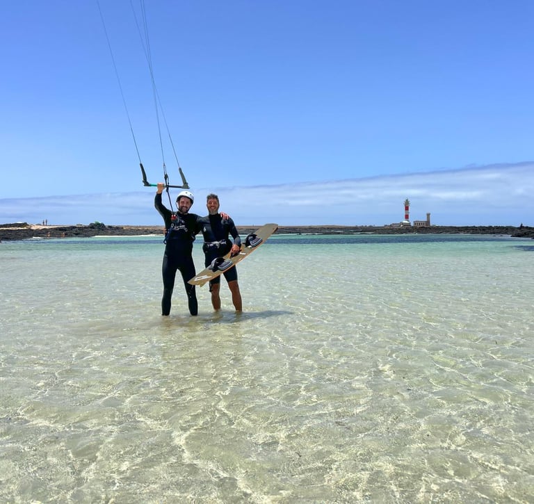 Another lesson in the idyllic spot