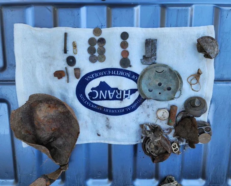 numerous finds from the battle of plymouth,nc