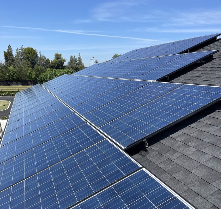 clean solar panels after a DI water rinse