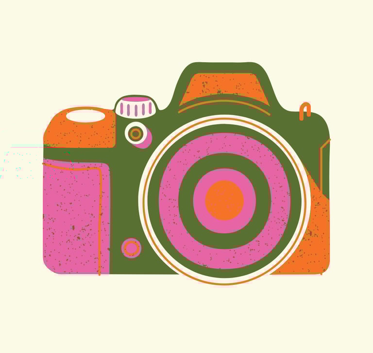 a camera with a camera on it for content creation