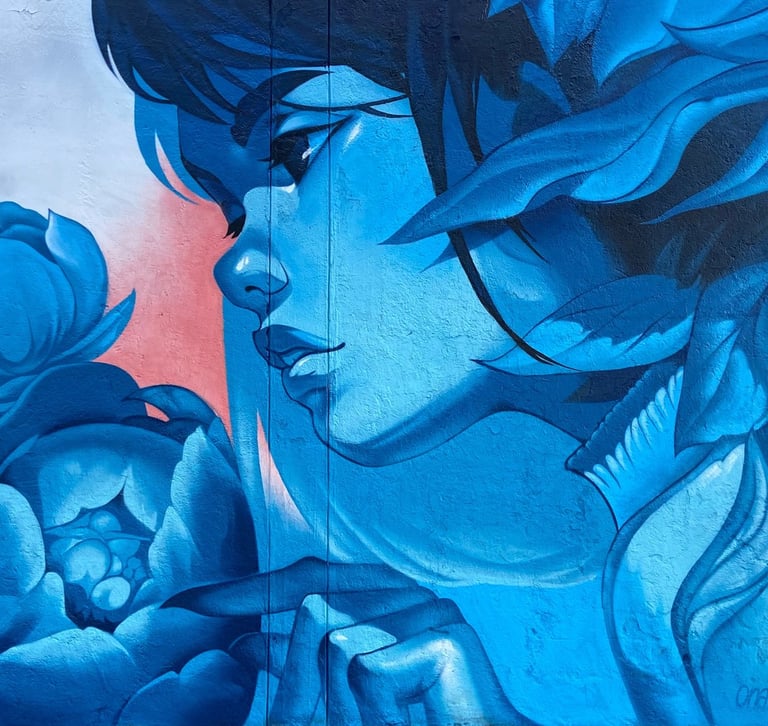 Life’s Flow - Mural in Morelia, México, muralism, street art, urban art by Ona Salvador