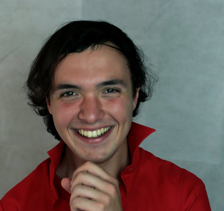Alex Castilla in a red shirt