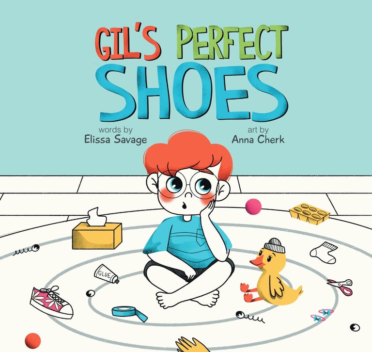 Gil's Perfect Shoes - children's picture book SEL sensory