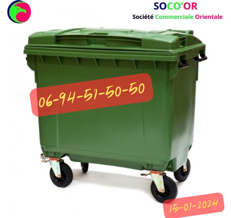 poubelle maroc prix