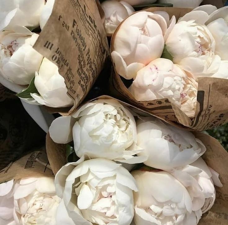 sustainable wedding bouquets of foloowers and recycled paper