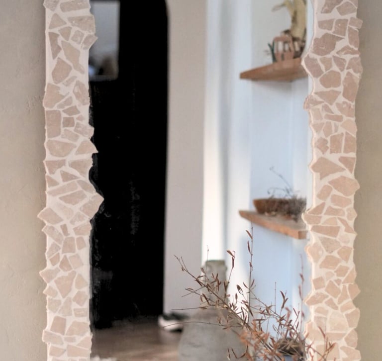 diy miroir travertin maison agave