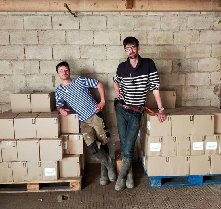 Jean et Emeric, livraison