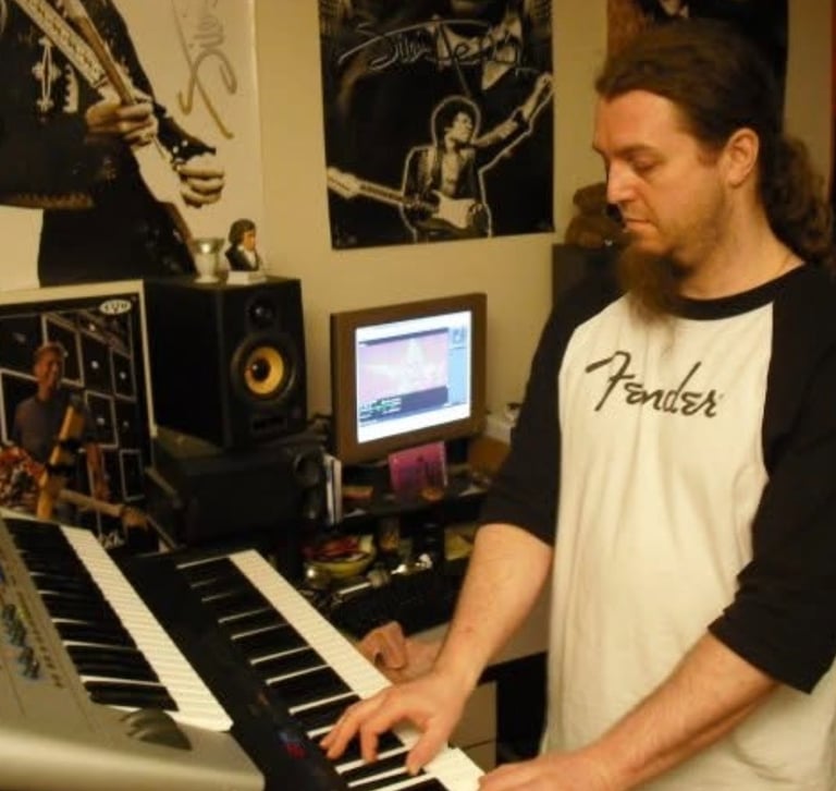 Practicing piano at home, one of my favorite things to do