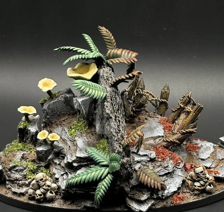 Base Gestaltung und Bemalung vom Miniatur Bemalservice Little Giants