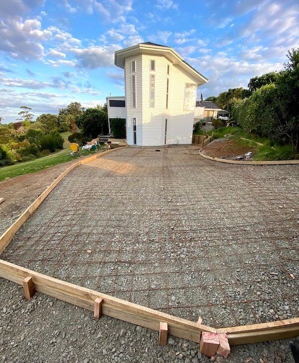 New driveway prep Bramwell Builders