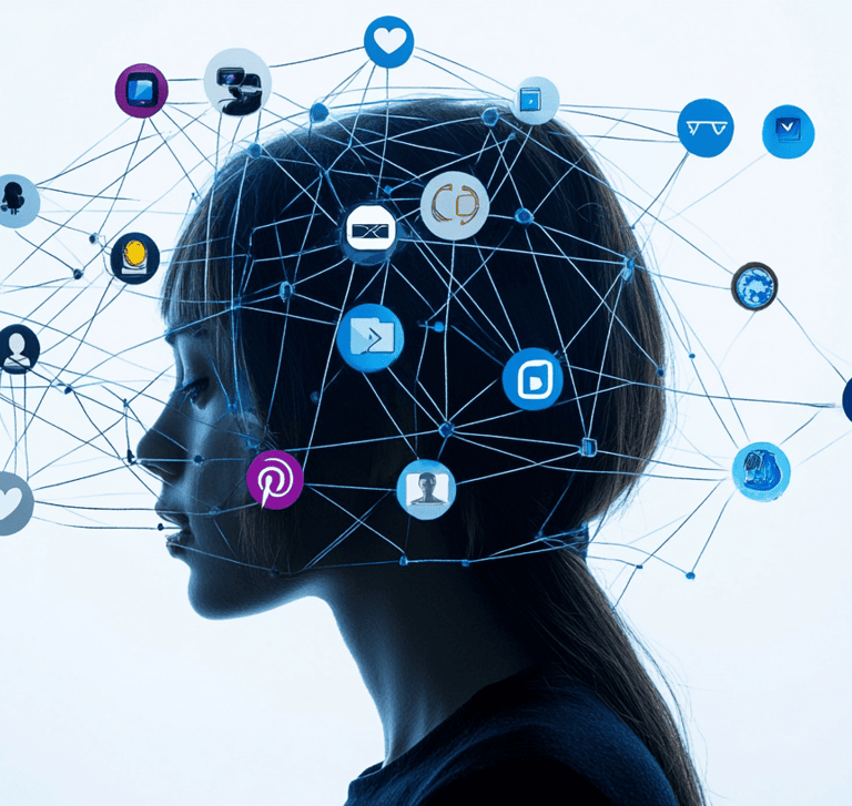 a woman with a headphones on her head and a headphones on