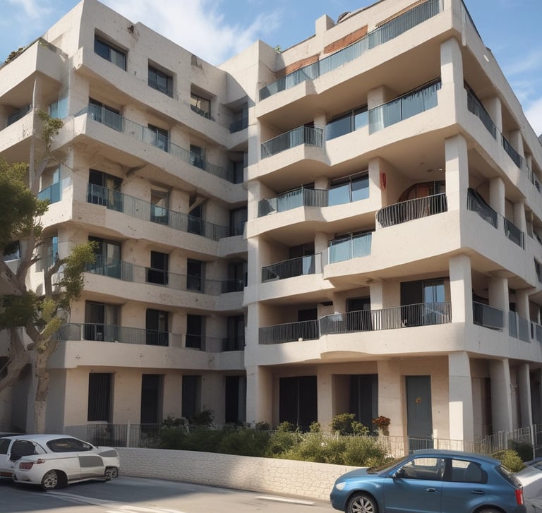 A skilled painter applying a smooth finish on a residential building wall.