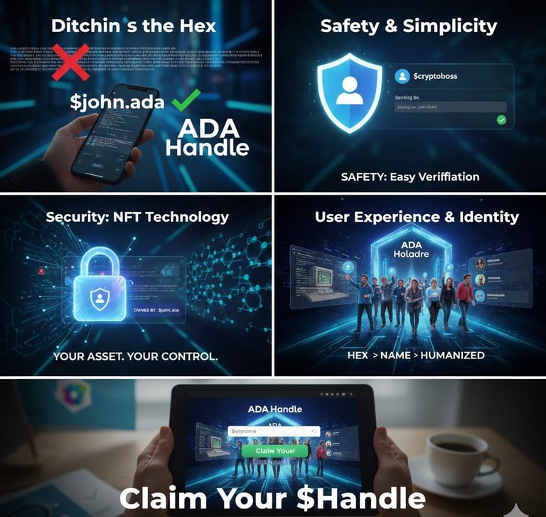 Ditch the Hex Use the Cardano Ada Handle 