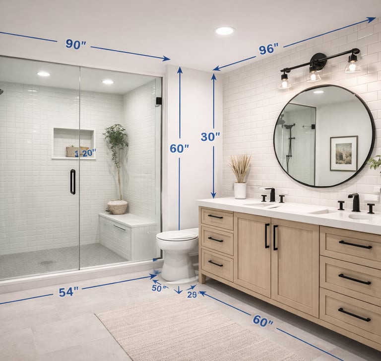 Modern bathroom tile installation by Home Remodeling Phoenix