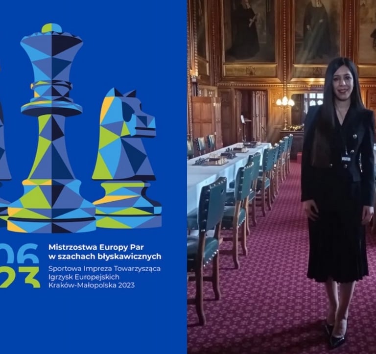 International Arbiter Shohreh Bayat Chess referees at the European Games 2023